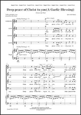 Deep Peace of Christ to You SATB choral sheet music cover